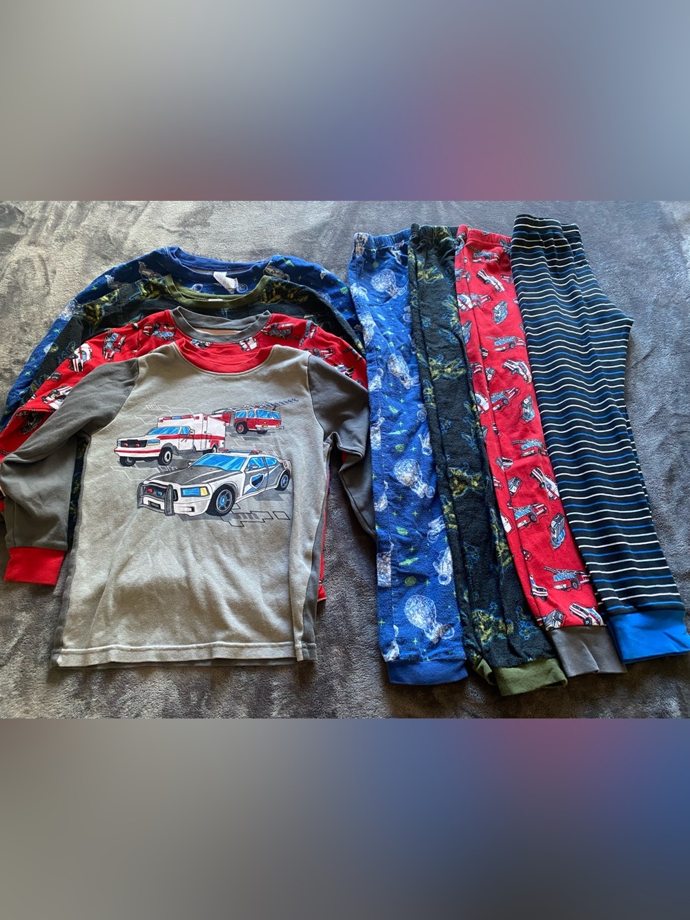 4 2Piece Boys Pyjamas Set Bundle Size 8Y- Kirkland Signature and George